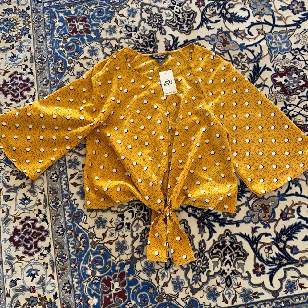 Miss Selfridge Tie front top